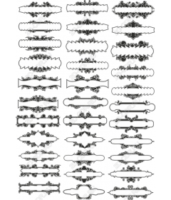 Комплект декоративных бордюров и рамок