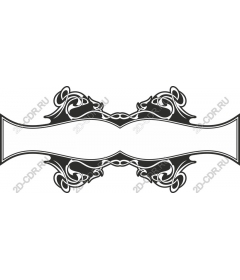 Vintage ornamental banner