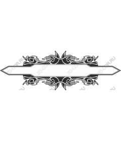Elegant floral decorative frame