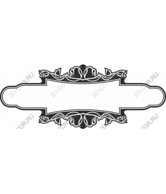 Elegant vintage floral frame