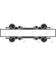 Elegant decorative frame banner
