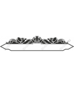 Elegant vintage floral frame