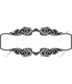  Elegant black and white decorative frame