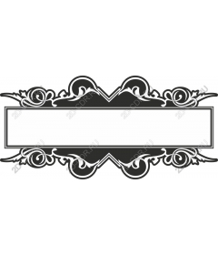  Elegant decorative frame with floral motifs