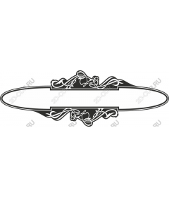 Elegant floral border
