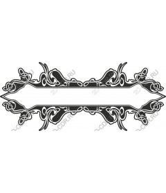 Vintage decorative floral frame