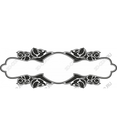 Elegant vintage floral frame