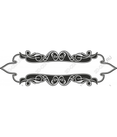 Decorative vintage frame ornament