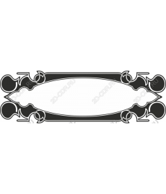 Decorative vintage frame