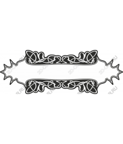 Decorative banner with Celtic pattern