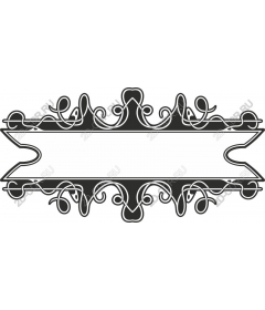 Vintage ornamental banner