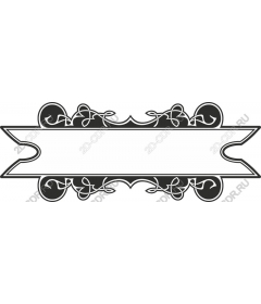  Vintage ornamental banner