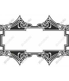 Vintage decorative frame