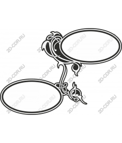 Elegant floral vintage frame