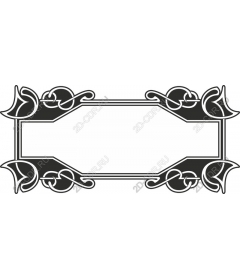  Elegant floral frame