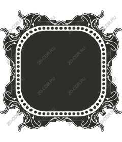 Vintage decorative frame