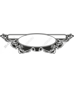 Vintage floral frame