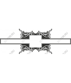 Elegant ornamental frame