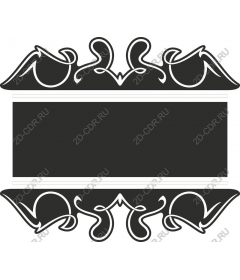 Decorative vintage frame ornament