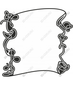 Decorative frame "Floral elegance"