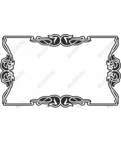 Elegant decorative frame and