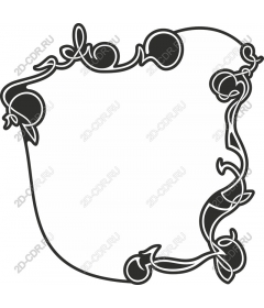  Elegant decorative floral frame
