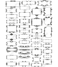 Комплект декоративных бордюров и рамок