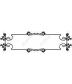 Vintage decorative frame