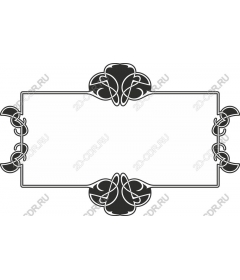 Decorative frame art Nouveau