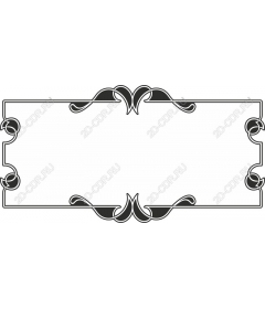  Elegant frame in art Deco style