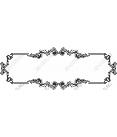 Vintage decorative frame