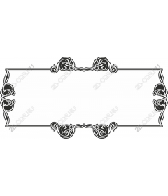 Elegant decorative frame