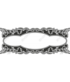 Elegant decorative flower frame