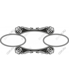 Elegant decorative frame