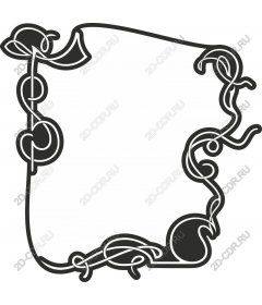  Elegant decorative frame with vine