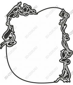  Elegant decorative frame Clipart