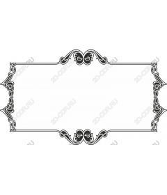 Vintage decorative frame