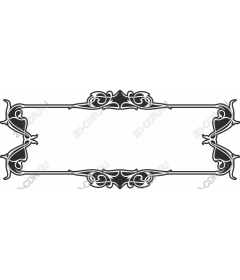 Elegant vintage floral frame