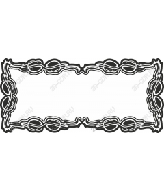  Elegant frame border for invitations and graphics