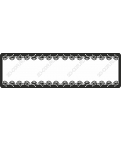  Decorative frame elegant black and white frame