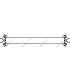 Decorative floral border