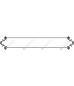  Elegant floral frame in black and white