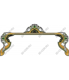  Elegance in art Nouveau style: ornate frame