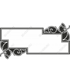 Elegant decorative frame border
