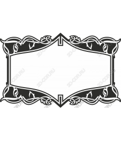 Decorative frame art Nouveau