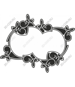 Vintage floral frame