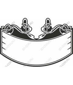 Elegant decorative banner with intricate knots