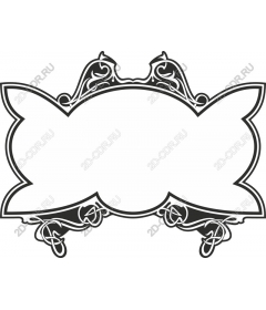 Vintage decorative frame