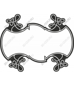  Elegant decorative frame with pattern
