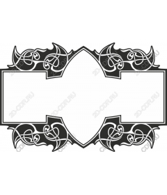 Celtic ornamental frame